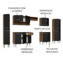 Ver imagem 5 de Armário de Cozinha Completa 325cm Rustic/Preto Emilly Madesa 02