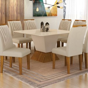 Conjunto Sala de Jantar 8 Cadeiras Miami Yescasa