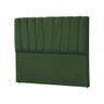 Cabeceira Estofada Americana Premium 140cm em Veludo Verde - Luxo Estofados - 2