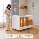 Ver imagem 4 de Quarto Apolo para Bebê Completo com Berço 2 em 1 Cômoda com Porta e Guarda Roupa 3 Portas |100% Md