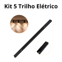 Ver imagem 2 de Kit 5 Trilho Eletrificado 1 Metro Preto Premium