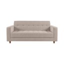 Ver imagem 4 de Kit Sofá 3 Lugares e 2 Poltronas Arezzo Linho Areia A27 Pés Chanfrado Castanho