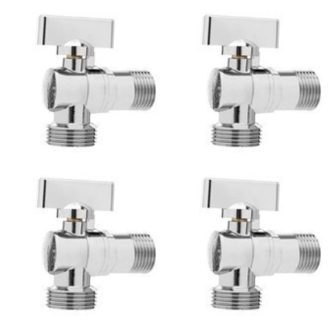 Kit C/ 4 Registro Torneira Esfera Maquina de Lavar 1/2x3/4