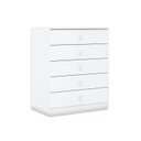 Ver imagem 1 de Cômoda Bebê Bala de Menta 5 Gavetas Branco - Henn