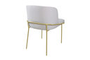 Ver imagem 5 de Kit 6 Cadeiras de Jantar Liz no Linho Palha e Metal Dourado
