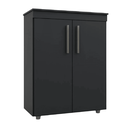 Ver imagem 1 de Armário Multiuso Organizador Office 2 Portas Advantage Preto Batrol