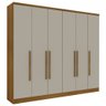 Guarda-roupa Casal Veneza 6 Portas 4 Gavetas Cinamomo/off White Tcil Móveis - 2
