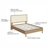 Cama Casal com Cabeceira Fixa 138cm Palhinha Oslo Hanover 27055 - 3