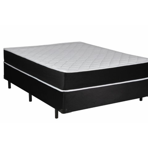 Colchão Casal Inovart Molas Ensacadas Suede Preto Florença