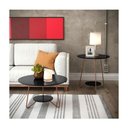 Ver imagem 2 de Conjunto Cabeceira Painel Estofada Capitonê 140 cm Branco Paris e Mesa de Centro e Apoio Liz