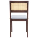 Ver mais imagens de Kit 06 Cadeiras Sala de Jantar Madeira Maciça Nivea Tela Rattan Sextavano Linho Cinza/Amêndoa G55 -