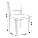 Ver imagem 3 de Kit 06 Cadeiras Sala de Jantar Madeira Maciça Nivea Tela Rattan Sextavano Linho Cinza/Amêndoa G55 -