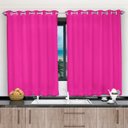 Ver imagem 1 de Cortina 2,00x1,20 Janela Sala Quarto Cozinha Tecido Liso: Rosa Pink