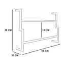 Ver imagem 5 de Porta Toalha de Banho Industrial Metálico Dourado 60 cm - D’Rossi