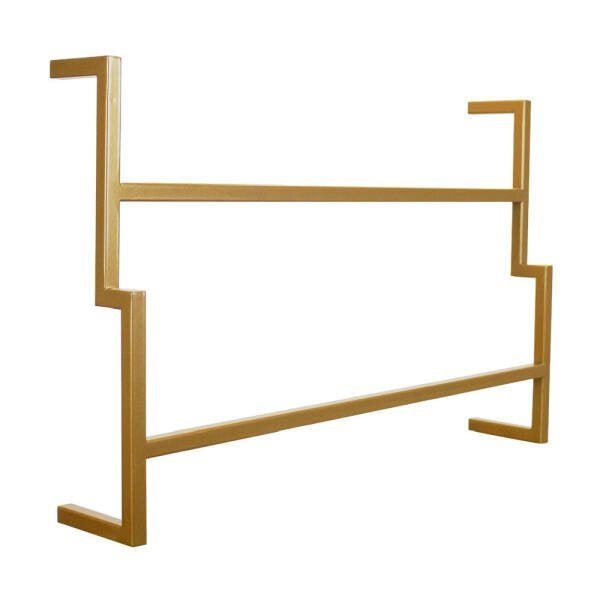 Porta Toalha de Banho Industrial Metálico Dourado 60 cm - D'Rossi