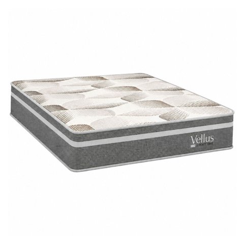 Colchão Queen Sr Life Vellus Ii Espuma D45 158x198x27cm Cinza