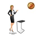 Ver imagem 6 de Mesa Lateral Tampo Multiuso Para Sofá Base Preto - D’Rossi - Preto