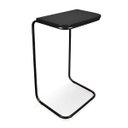 Ver imagem 1 de Mesa Lateral Tampo Multiuso Para Sofá Base Preto - D’Rossi - Preto