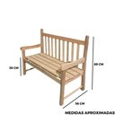 Ver imagem 6 de Banco de Jardim Namoradeira de Madeira Maciça 2 Lugares
