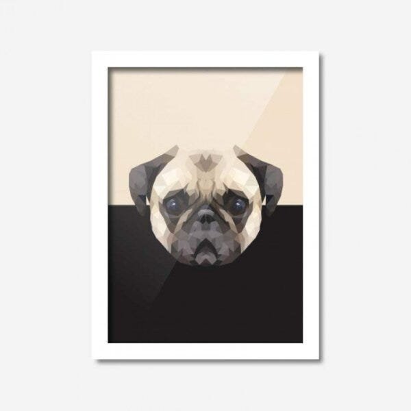 Quadro Decorativo Pug Los Quadros - 1