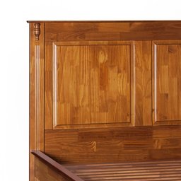 Cama Queen 160cm em Madeira Maciça Hannover 60835 Linz Móveis - Imbuia Glazer - 2