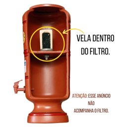 Vela Cerâmica Com Carvão Ativado Para Filtro De Barro Água Bebedouro - 4