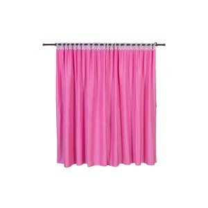 Cortina 2,00 M X 1,50 M com Passa Varão de Renda:rosa