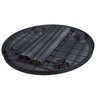 Mesa Redonda Estampada Desmontavel para Bar Área de Lazer Praia e Piscina Preta Plastica Arqplast - 2