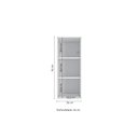 Ver imagem 4 de Aéreo Maleiro Alto 1 Porta 36cm Linha Modulado Adapt N551 Kappesberg - Branco/nogueira