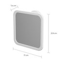 Ver imagem 4 de Espelho 17x7,4x21,9cm com Adesivo Branco - Ad/esp*br - Astra