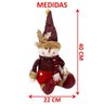Decoração Boneco Neve Sentado Enfeite Tecido Natalino 40cm - 4