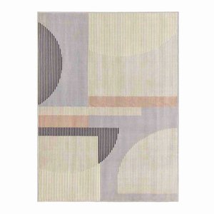 Tapete Moderno Sala / Quarto Renaissance Genova - Tamanho 200 X 300 Cm - Cor Grafite 52 - J Serrano