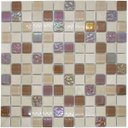 Ver imagem 1 de Pastilha de Vidro para Cozinha Banheiro Coral Mescla 30x30cm