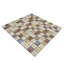 Ver imagem 4 de Pastilha de Vidro para Cozinha Banheiro Coral Mescla 30x30cm