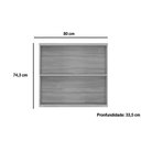 Ver imagem 2 de Armário de Cozinha Modulado Sauvignon 2 Portas Frisada 80cm Amendoa - Ronipa