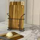 Ver mais imagens de Kit 3 Tábuas de Madeira com Suporte em Aço - Stolf