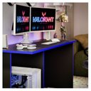 Ver imagem 4 de Mesa Gamer Escrivaninha para Computador com Nicho para Cpu Preto