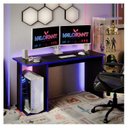 Ver imagem 6 de Mesa Gamer Escrivaninha para Computador com Nicho para Cpu Preto