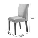 Ver imagem 4 de Sala de Jantar Mesa Olimpia 120 Tampo em Mdf Canto Reto com 4 Cadeiras Grecia