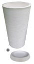 Ver imagem 3 de Kit Vaso Planta + Prato 75x50 Redondo Cônico Polietileno BGPLASTICOS BRANCO 006