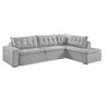 Sofá Retratil com Chaise Direita Titan 4 Lugares 2,56m Tecido Linho - 3