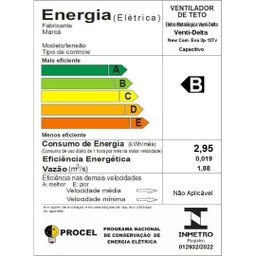 Ventilador de Teto 127v New Comercial Eco 3 Pás Preto - 3