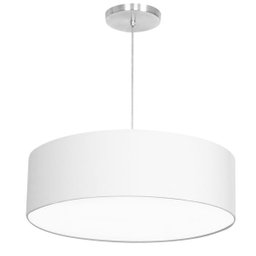 Lustre Cupula Pendente Dome 50x15cm Magnífico Branco - 2