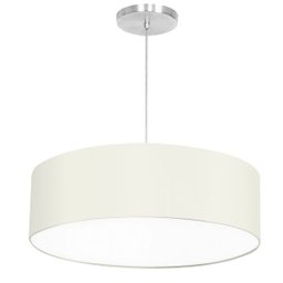 Lustre Cupula Pendente Dome 50x15cm Magnífico Bege - 2