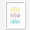 Quadro Decorativo Eu Quero Eu Posso 33cmx24cm Los Quadros - 1