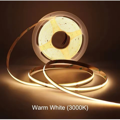 Fita Cob 320 Led's 10 Metros Ip44 110v 14w 3000k Liga Direto