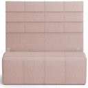 Ver imagem 1 de Kit Cabeceira Cama Box Casal 140cm com Calçadeira Roma W01 Linho Rosê - Lyam Lyam Decor