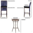 Ver imagem 2 de Mesa Bistro e 2 Banquetas Roma Marrom Corda Náutica 12 Trama Original