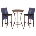 Ver imagem 1 de Mesa Bistro e 2 Banquetas Roma Marrom Corda Náutica 12 Trama Original