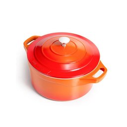 Jogo de Panela Antiaderente Cerâmica 4 Peças Laranja Le Cook - 6